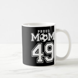 Taza De Café Número 49 Proud Soccer Futbol Mamá Personalizada