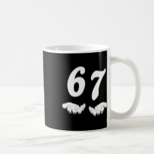 Taza De Café Número 67 Coincidencia Seis Siete Meme Divertido H