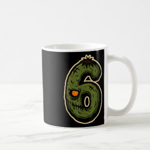 Taza De Café Número 6 Monstruo 67 Meme Pareja Pareja Halloween
