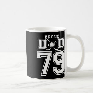 Taza De Café Número 79 Personalizado Orgulloso Padre de Hockey