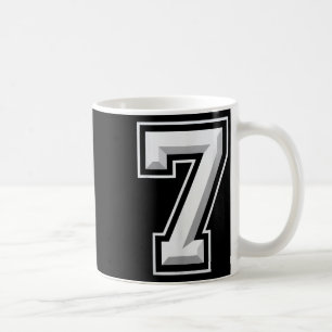 Taza De Café Número 7 67 Meme coincidente 