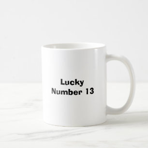 Taza De Café Número afortunado 13