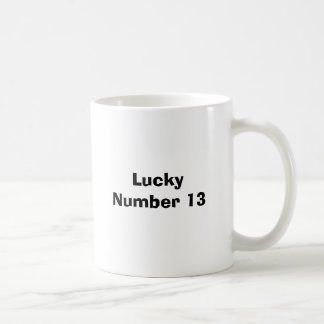 Taza De Café Número afortunado 13