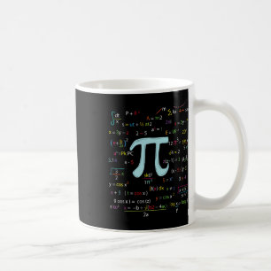 Taza De Café Número Círculo De Pi Fórmulas Nerdy Mathematicians