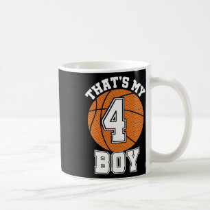 Taza De Café Número cuatro que es mi chico #4 Bysketbyll Mamá p