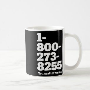 Taza De Café Número de línea directa suicida
