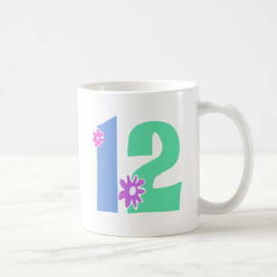 TAZA DE CAFÉ NÚMERO DECORATIVO 12