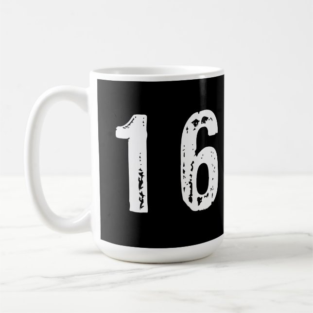 Taza De Café Número deportivo 16 (Izquierda)