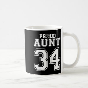 Taza De Café Número Personalizado Orgulloso Baloncesto Tía Pers