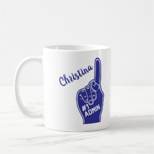 Taza De Café Número personalizado uno Admin