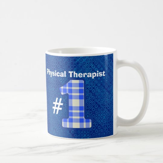 Taza De Café Número V04 del TERAPEUTA FÍSICO del número uno
