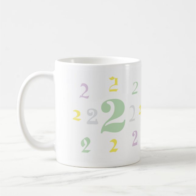 Taza De Café Numerología 2 Mug (Izquierda)