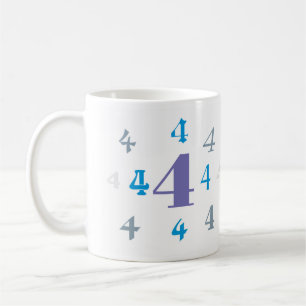 Taza De Café Numerología 4 Mug
