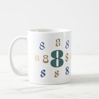Taza De Café Numerología 8 Mug