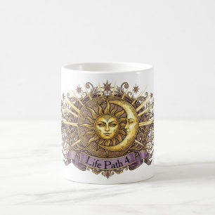 Taza De Café Numerología de la trayectoria vital del Sol y la L