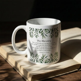 Taza De Café Números 6:24-26 El Señor te Bendiga y te Guarde