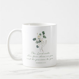 Taza De Café Números 6:25, Biblia Verse Print, Mug