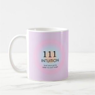 Taza De Café Números ángeles modernos Numerología 111 Intuición