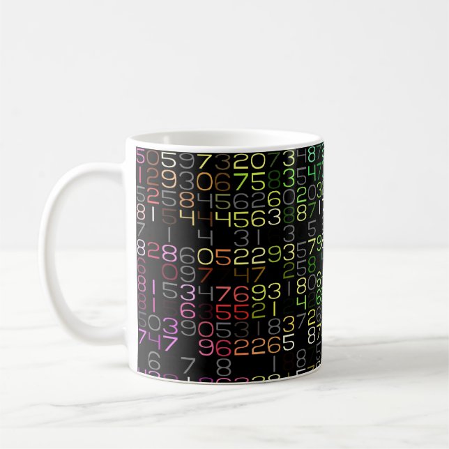 Taza De Café números coloridos (Izquierda)