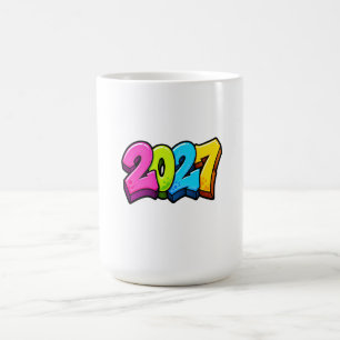 Taza De Café Números coloridos de 2027