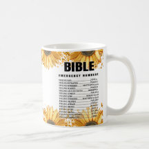 Números de emergencia de la Biblia de girasol, ver