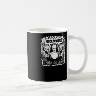 Taza De Café Nun, La Divertida Guerrera Nun, Pegatina De Cómic