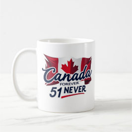 Taza De Café Nunca 51, Canadá para siempre, hoja de arce con ba