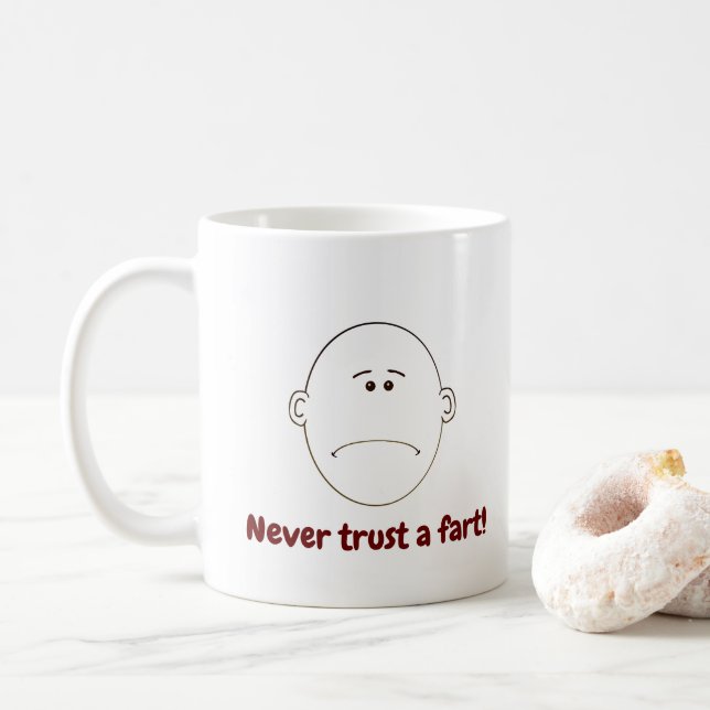 Taza De Café ¡Nunca Confies En El Fart! (Con donut)