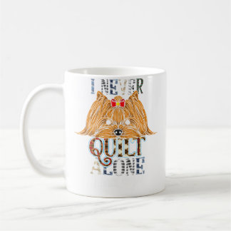 Taza De Café Nunca Cose Sola Tejido De Punto Perros Lo
