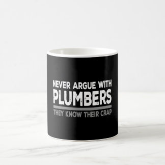 Taza De Café Nunca discutas con plomeros