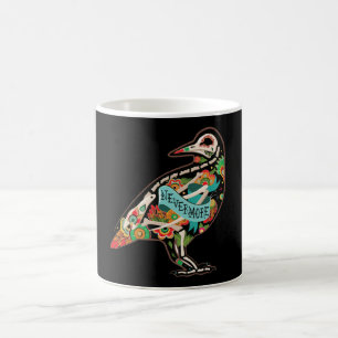 Taza De Café Nunca más cuervo del cráneo del azúcar