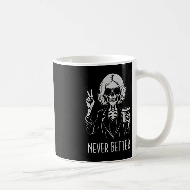 Taza De Café Nunca mejor Skeleton Drinking Cup Café Hallowee (Derecha)
