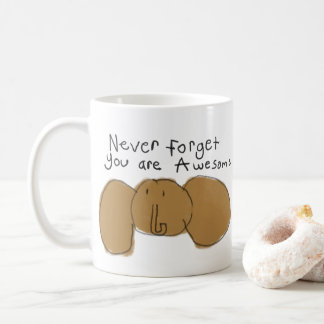 Taza De Café nunca olviden que son increíbles elefantes Mug