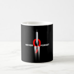 Taza De Café Nunca Olvides la Bandera del Memorial 9.11 Honrar