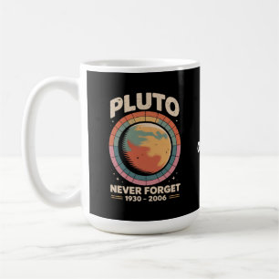 Taza De Café Nunca Olvides Plutón 1930-2006 Divertido espacio r