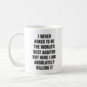 Taza De Café Nunca pedí ser el mejor BU del interventor de los
