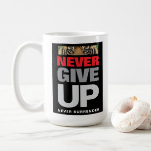 Taza De Café Nunca renunciar a nunca renunciar a la cita del lo