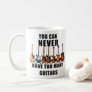 Taza De Café Nunca Se Puede Tener Demasiados Guitorios