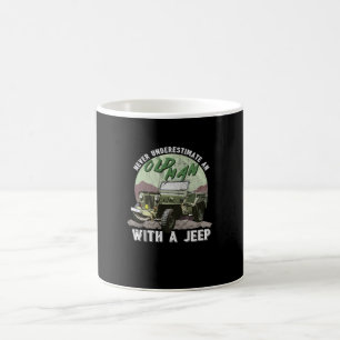 Taza De Café Nunca subestime una conducción al aire libre del