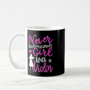 Taza De Café Nunca subestimes a un Chica con un regalo Guay par