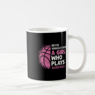 Taza De Café Nunca Subestimes A Un Chica Que Juega A Bysketbyll