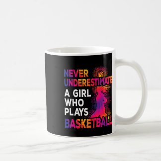 Taza De Café Nunca Subestimes A Un Chica Que Juega Al Bysketbyl
