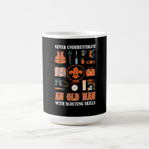 Taza De Café Nunca Subestimes A Un Viejo Con Habilidad De Escul