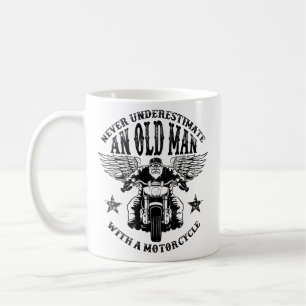 Taza De Café Nunca Subestimes A Un Viejo Con Motocicleta
