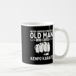 Taza De Café Nunca Subestimes A Un Viejo Que Ama A Kenpo Kar