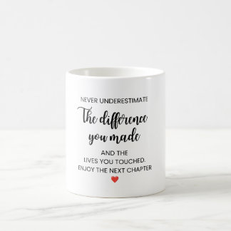 Taza De Café Nunca Subestimes la Diferencia que Marcaste