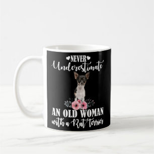 Taza De Café Nunca Subestimes Un Viejo Con Rat Terrier