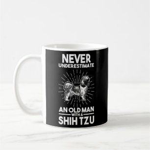 Taza De Café Nunca Subestimes Un Viejo Con Un Tzu Shih