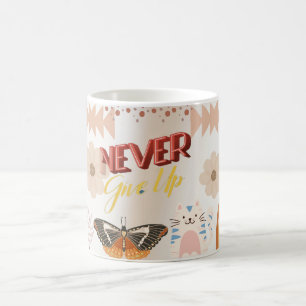 Taza De Café nunca te rindas, nunca dejes de leer