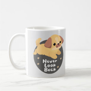 Taza De Café Nunca volver a bloquear Kawaii divertido perro fel